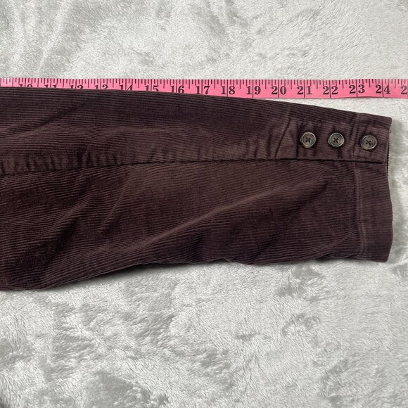 Vintage Falls Creek Corduroy Blazer Womens Large Buttons Chocolate Brown Preppy - Picture 5 of 7